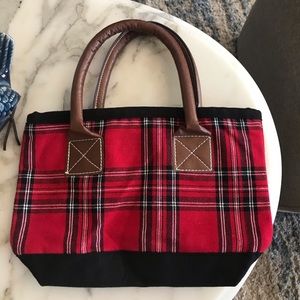 Plaid small purse/tote